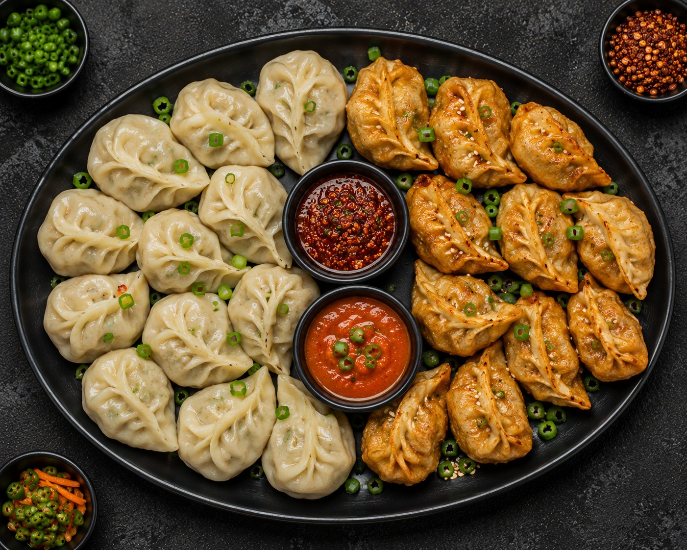 Veg Momos (Steamed/Fried)